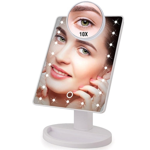 22 LED Lights Touch Screen Makeup Mirror